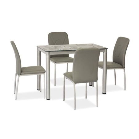 Damar table grey/grey frame 100x60 Signal