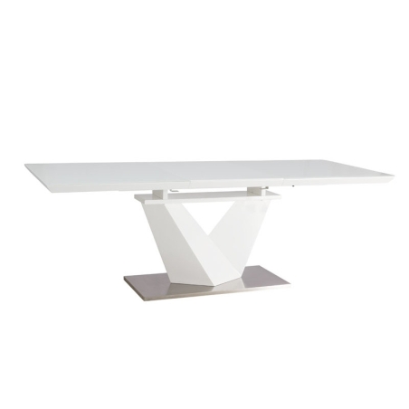 Alaras III white lacquer table 160x90 Signal