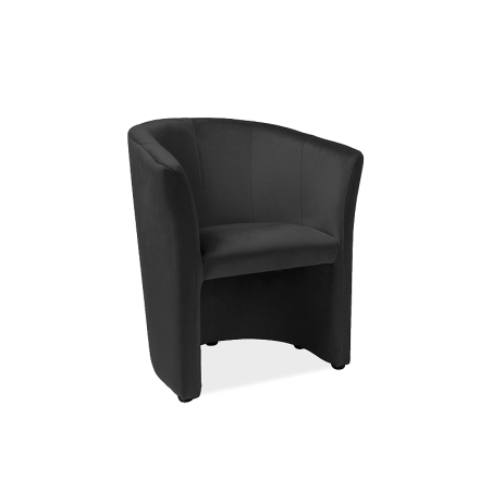 Armchair Tm-1 Black Bluvel 19 velour Signal