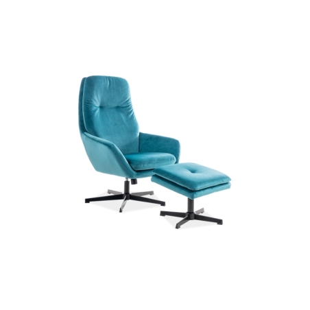 Ford Velvet Turquoise Bluvel 85 Signal armchair