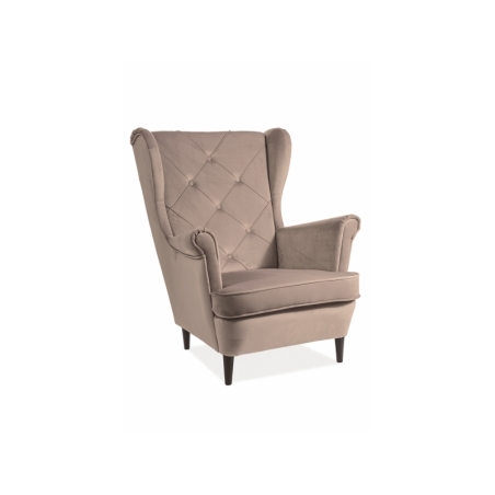 Lady Velvet Beige Bluvel 28 Signal armchair
