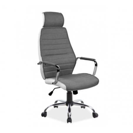 Swivel armchair Q-035 grey/white Signal