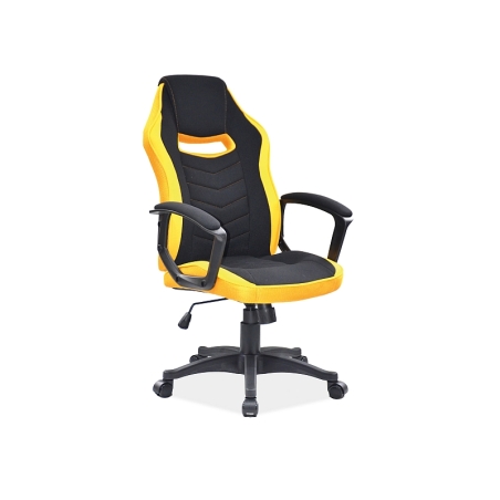 Camaro swivel armchair black/yellow Signal