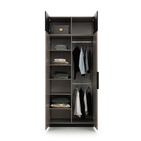 UFSZ2DPD wardrobe with shelves and rods Ufficio New Elegance