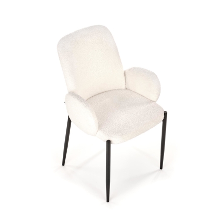 Krzesło K477 w tkaninie bouclé Halmar