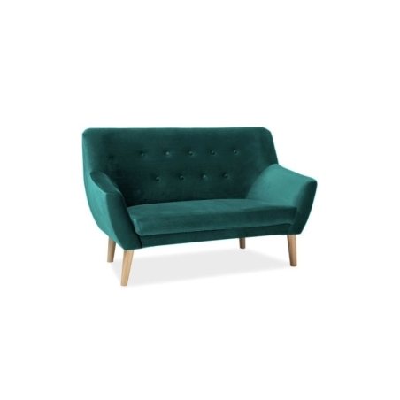 Sofa Nordic 2 Velvet green upholstery Bluvel 78 Signal