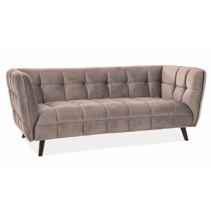 Sofa Castello 3 Velvet beżowy Bluvel 28 Signal