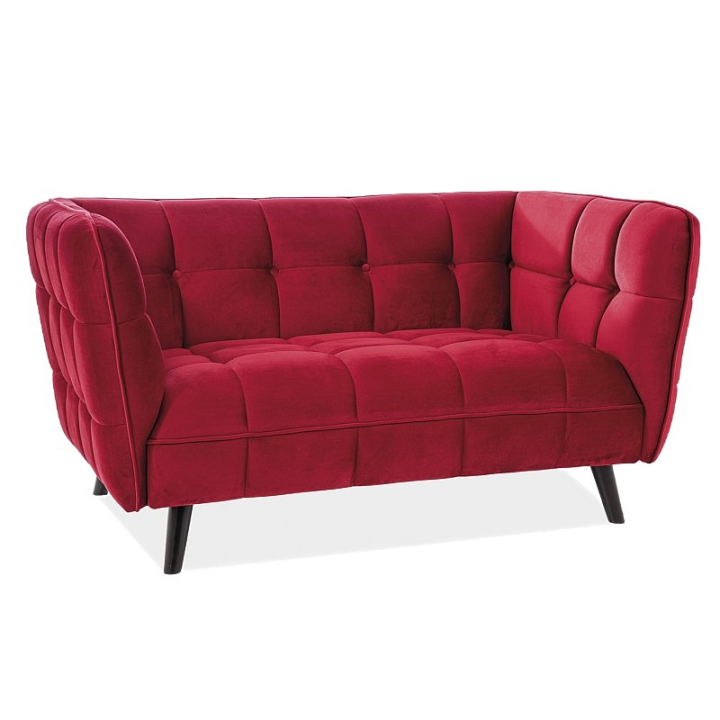 Sofa Castello 2 Velvet bordowy Bluvel 59 Signal