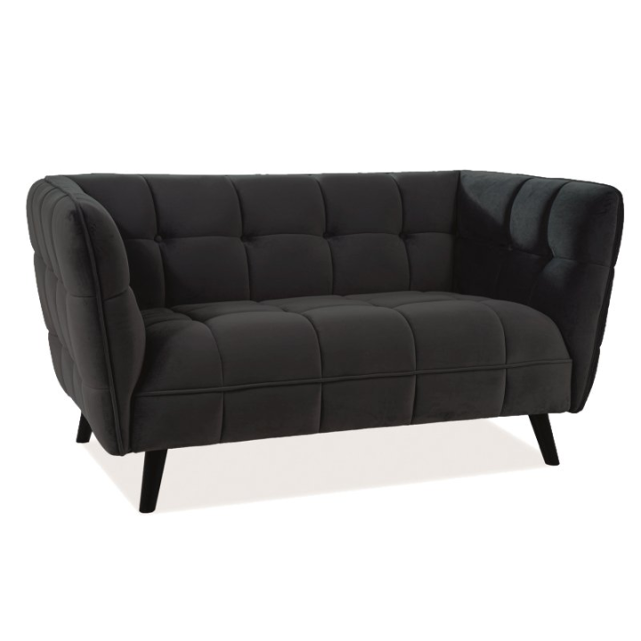 Sofa Castello 2 Velvet czarny Bluvel 19 Signal