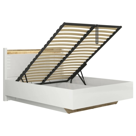 Alameda 140 bed with box Black Red White