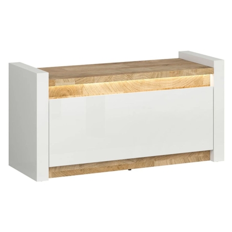 Alameda shoe cabinet Black Red White