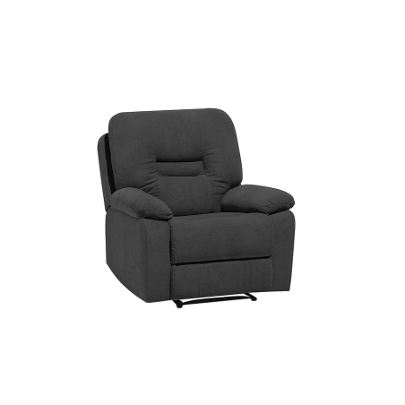 Bergen reclining armchair Black Red White