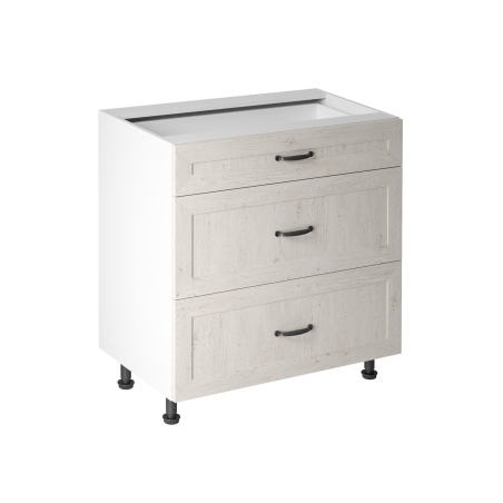 Base cabinet D80S3 with three drawers Royal Gala Meble