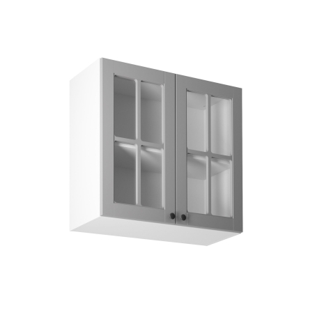 Hanging cabinet G80S two-door glass Linea Gała Meble