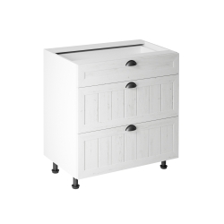 Base cabinet D80S3 with three drawers Provence Gala Furniture