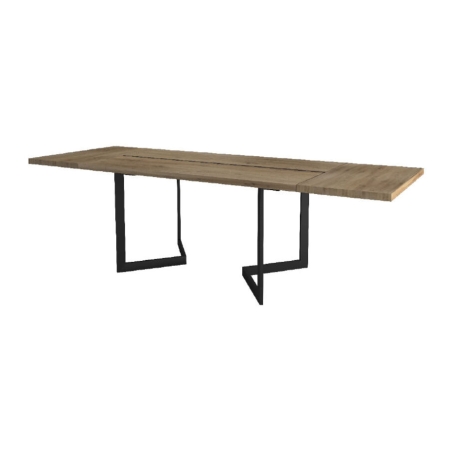 Viva I 180 table with Gintaro Mebin inserts