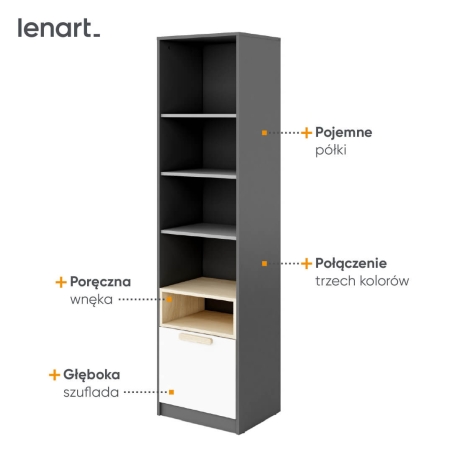 POK PO-04 Lenart bookcase