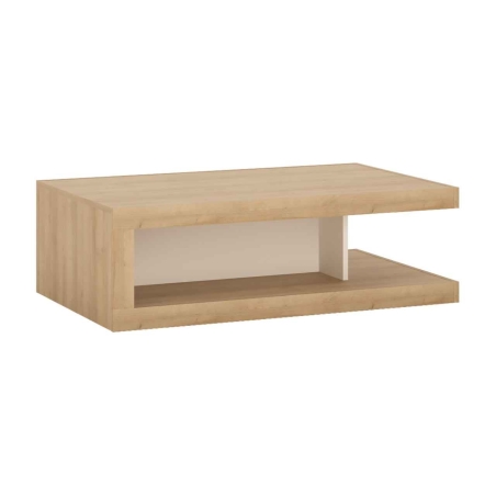 Table for living room Oak riviera light Lyon bright LYOT02_outlet Meble Wójcik