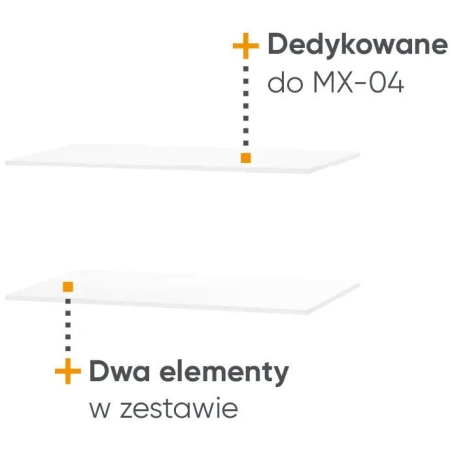 Półki Maxi MX-14 do szafy MX-04 Lenart