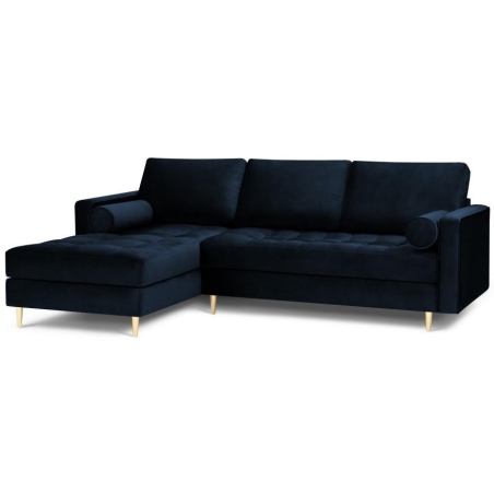 Santo corner sofa in Milo Casa velour fabric