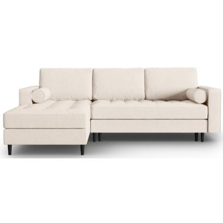 Corner sofa with sleeping function Santo textured fabric + Milo Casa