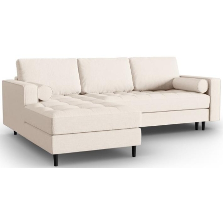 Corner sofa with sleeping function Santo textured fabric + Milo Casa