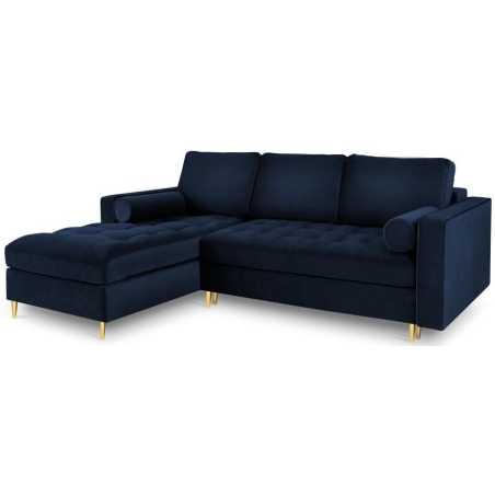 Corner side - Left, colour - navy blue, Milo Casa velour - Royal Blue