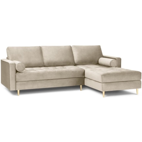 Santo corner sofa in Milo Casa velour fabric