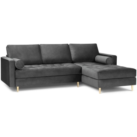 Santo corner sofa in Milo Casa velour fabric
