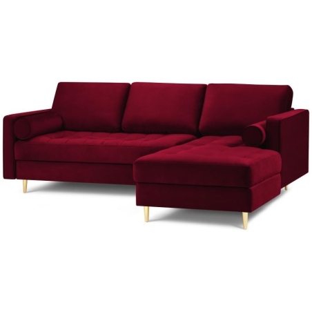 Santo corner sofa in Milo Casa velour fabric