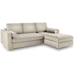 Corner side: Rights Kolor tapicerki: shades of beige Velour colours: Beige 