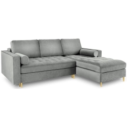 Corner side: Rights Kolor tapicerki: shades of grey Velour colours: Gray 