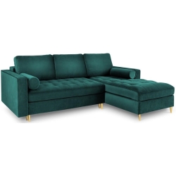 Corner side: Rights Kolor tapicerki: shades of green Velour colours: Petrol 