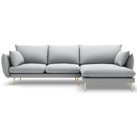 5-seater corner sofa. Elio 251/170 in textured fabric + Milo Casa