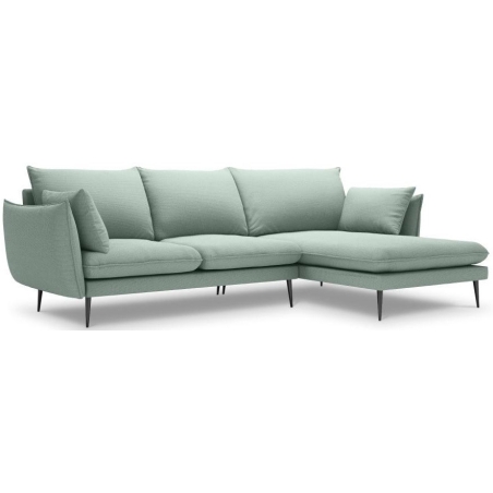 5-seater corner sofa. Elio 251/170 in textured fabric + Milo Casa