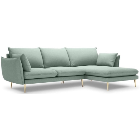 5-seater corner sofa. Elio 251/170 in textured fabric + Milo Casa