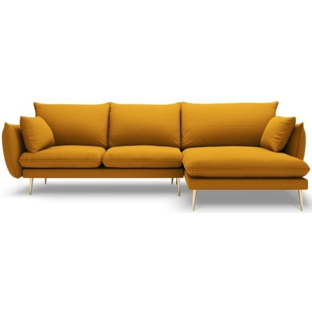 5-seater corner sofa. Elio 251/170 in textured fabric + Milo Casa