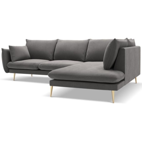 5-seater sofa bed. Elio 251/185 in Milo Casa velvet fabric