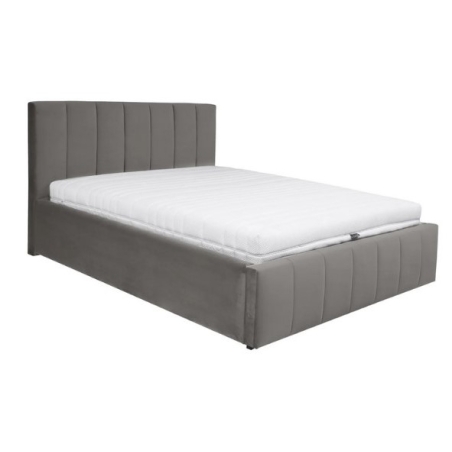 Bed Allos 180cm Bluvel 14 Grey Black Red White (upholstered furniture)