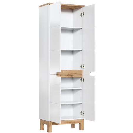 4D high cabinet 60cm Bali White COMAD