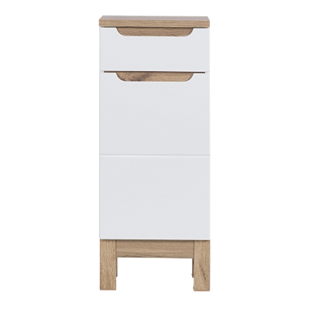 Low cabinet 1D1S 35cm Bali White COMAD
