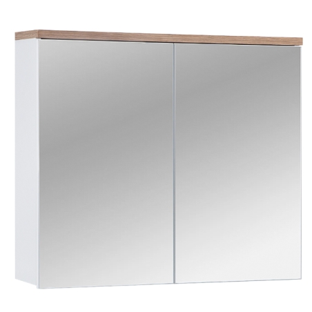 Cabinet with 2D mirror 80cm Bali White COMAD