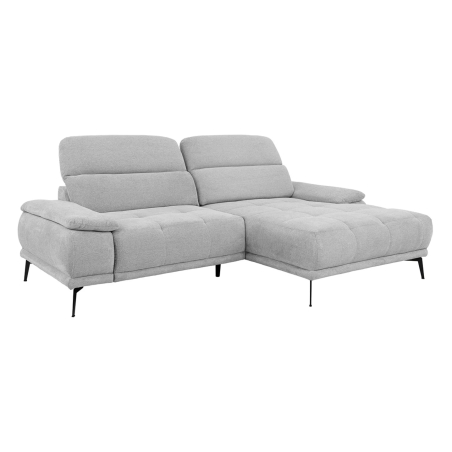 Prince right-hand corner sofa Black Red White