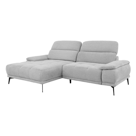 Corner sofa Prince left side Black Red White