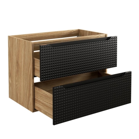 Washstand cabinet LUXOR BLACK 82-80-2S COMAD