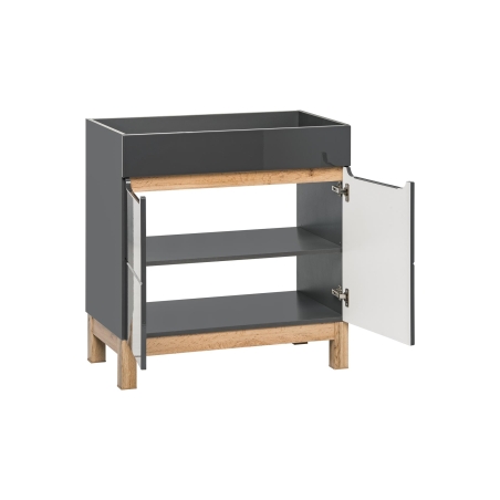 Szafka pod umywalkę Bali Grafit 2D-60cm COMAD