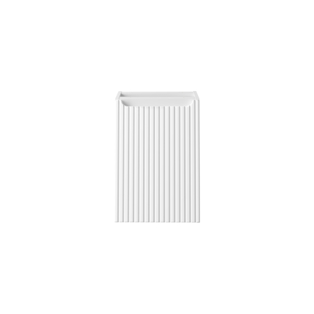 Under-counter cabinet with laundry basket Nova White COMAD