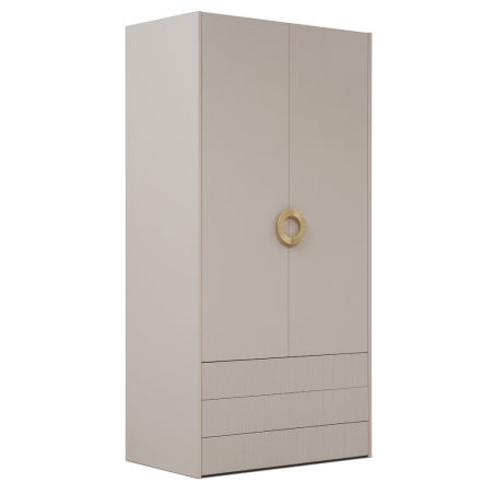 Dwudrzwiowa szafa z drążkiem i półkami Nubo 2D3S New Elegance