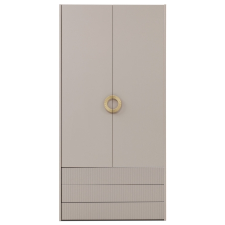 Two-door wardrobe with bar and shelves Nubo 2D3S New Elegance