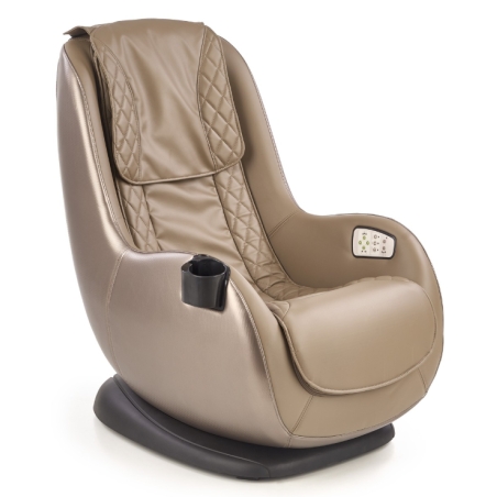 Lounge armchair Dopio with massage function beige Halmar